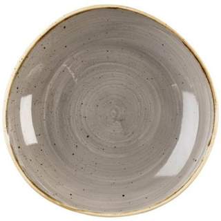 STONECAST ROUND TRACE BOWL 9 7/8" GREY (12)