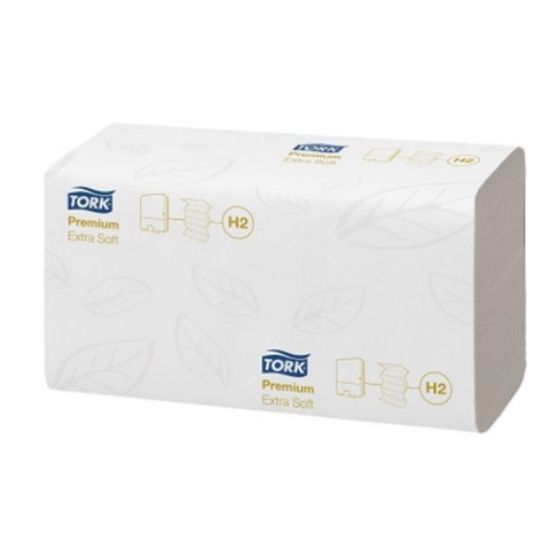Tork Premium Extra Soft Hand Towel White 2ply Mfold H2 (2100)