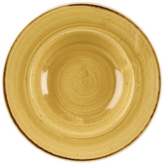 STONECAST PROFILE WIDE RIM BOWL 9.4" MUSTARD (12)