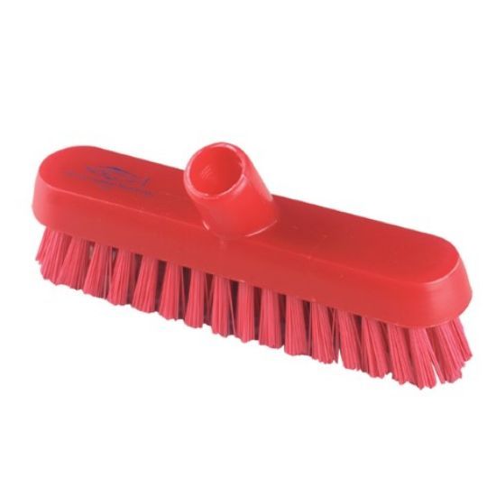 Very Stiff Deck Scrub 230mm Red