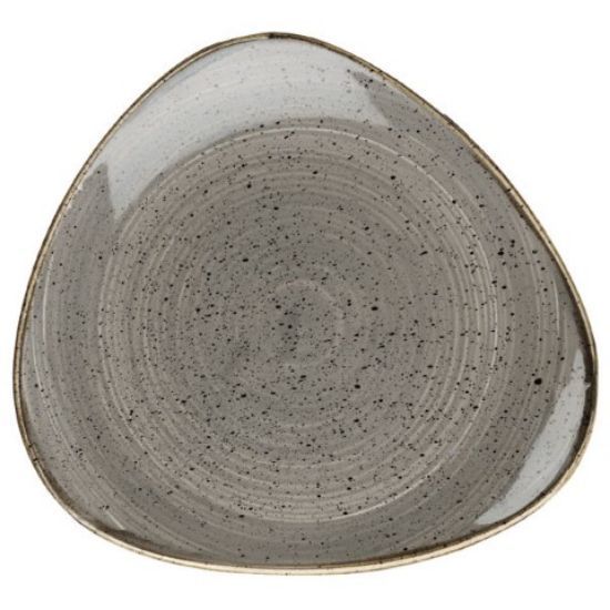 CASE OF 12 STONECAST LOTUS PLATE 9" PEPPERCORN GREY
