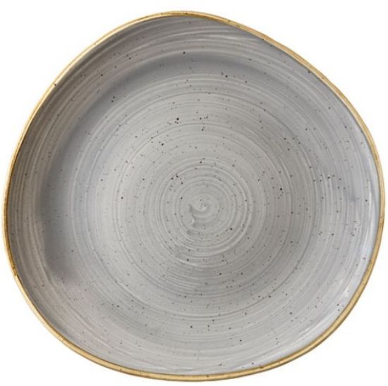 STONECAST ROUND TRACE PLATE 11.25" GREY (12)