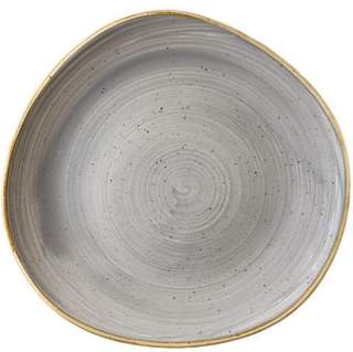 STONECAST ROUND TRACE PLATE 11.25" GREY (12)