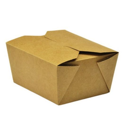 Vegware No.1 Kraft Food Cartons 11x9x6.5cm (Case Of 450)