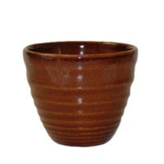 CASE OF 12 BIT ON THE SIDE RIPPLE CHIP MUG 10oz CINNAMON