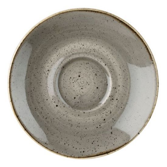 Churchill Stonecast Cappuccino Saucer 6.25" Peppercorn Grey (Case Of 12)