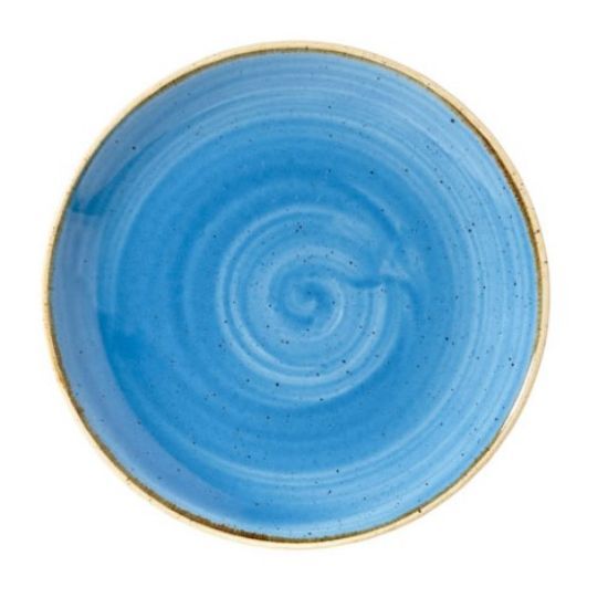 CASE OF 12 STONECAST EVOLVE COUPE PLATE 6.5" CORNFLOWER BLUE