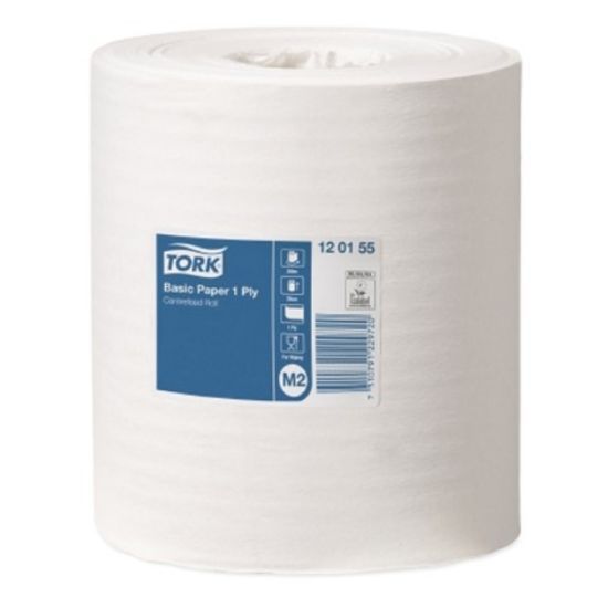 Tork Centrefeed Roll 1 Ply White 300m X 18.7cm (6)