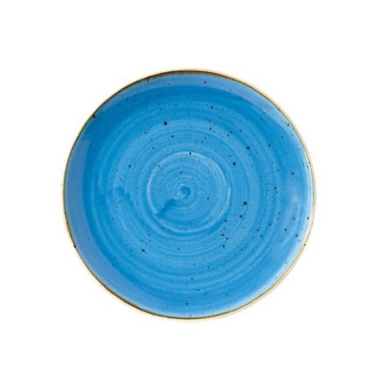 CASE OF 12 STONECAST EVOLVE COUPE PLATE 8.67" CORNFLOWER BLUE