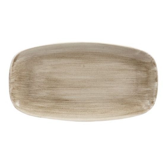 STONECAST OBLONG PLATE 13.75" PATINA ANTIQUE TAUPE (6)
