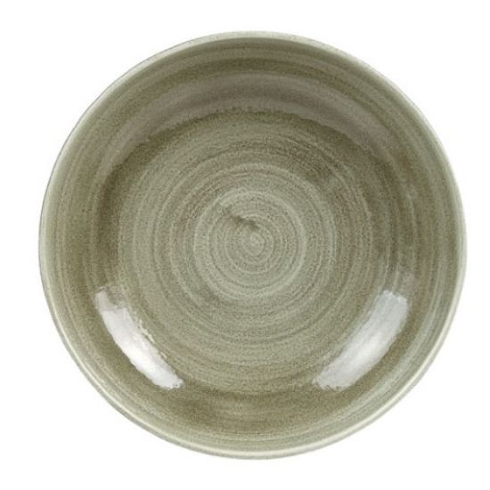 Churchill Stonecast Coupe Bowl 7.25" Patina Burnished Green (Case Of 12)
