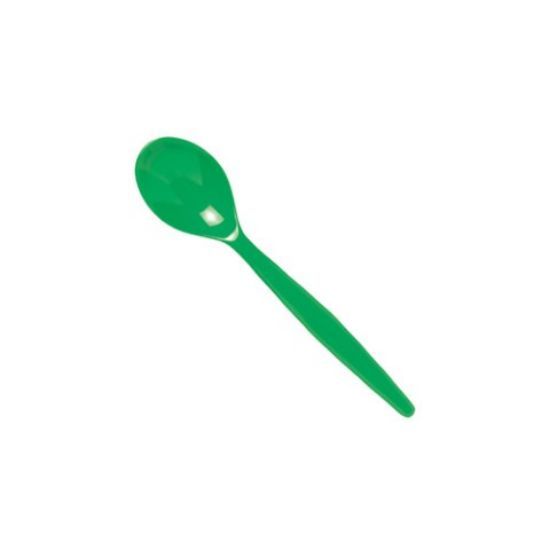 Polycarb Tea Spoon Green (12)