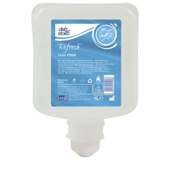 Deb Refresh Pure Clear Foam 1ltr (Case Of 6)