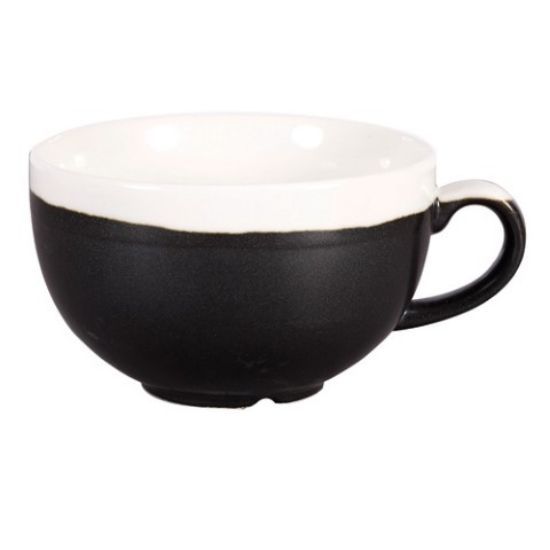 Churchill Monochrome Cappuccino Cup 12oz Onyx Black (Case Of 12)