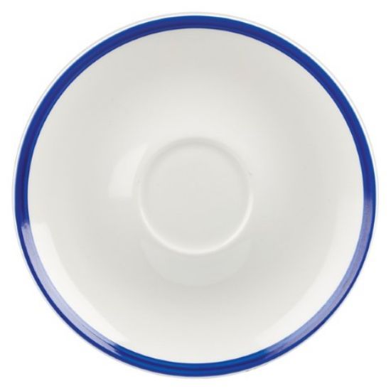CASE OF 24 RETRO SAUCER 6.25" BLUE
