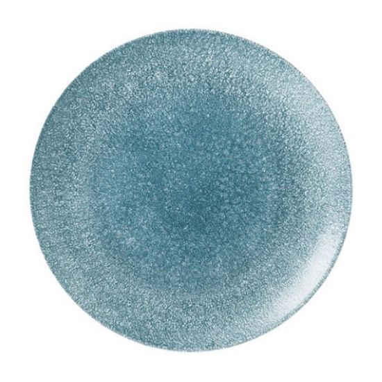 RAKU TOPAZ BLUE COUPE PLATE 11.25" (12)
