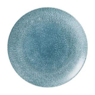 RAKU TOPAZ BLUE COUPE PLATE 11.25" (12)