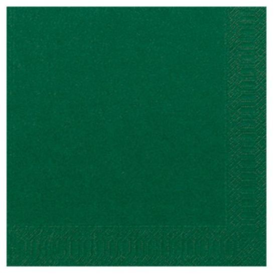 Pack Of 125 Duni Tissue Dinner Napkin 40cm 3ply Dark Green *p