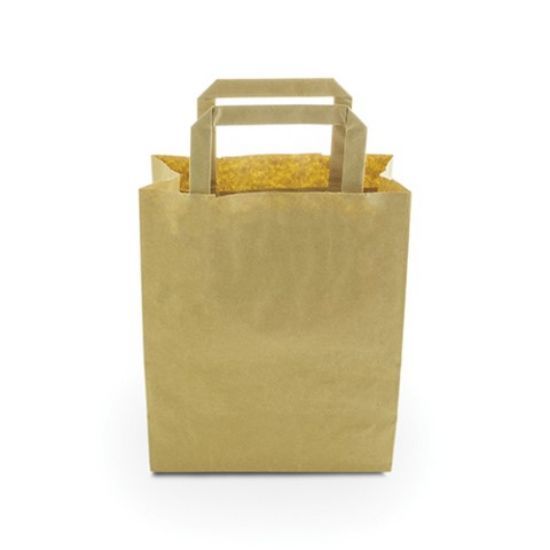 Vegware Bag With Handle Small 175x90x215mm 3.6l (Case Of 500)
