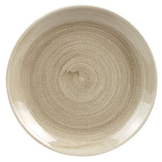 Churchill Stonecast Coupe Plate 8 2/3" Patina Antique Taupe (Case Of 12)