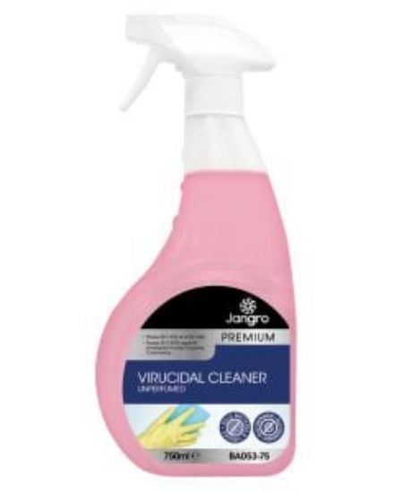 Jangro Premium Virucidal Unperfumed Cleaner 750ml (Single)