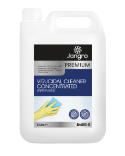 Jangro Premium Virucidal Cleaner Unperfumed 5ltr