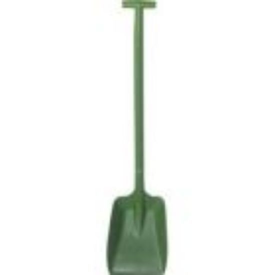 Jangro Long Handled T-Grip Shovel Green