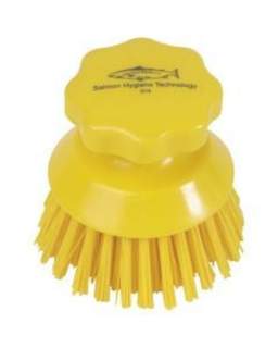 HYGIENE ROUND HAND SCRUBBING BRUSH YELLOW