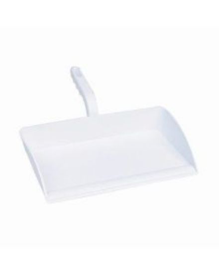 Open Plastic Dustpan 300mm White