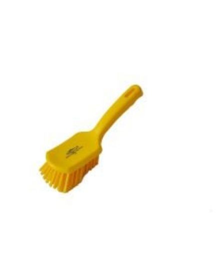 Short Handled Churn Brush Medium Yellow