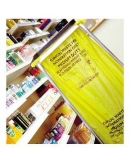 Clinical Yellow Sacks Medium Duty 15" X 28" X 39" 90l Case 200