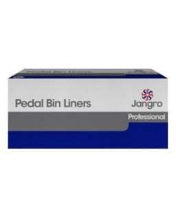 Jangro Heavy Duty Pedal Bin Liner White 11" X 19" X 19" 15l (1000)