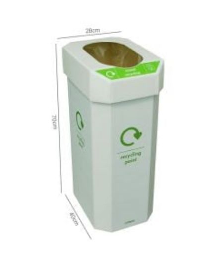 Combin 60ltr Recycle Bin Including Labels (Pack Of 5)
