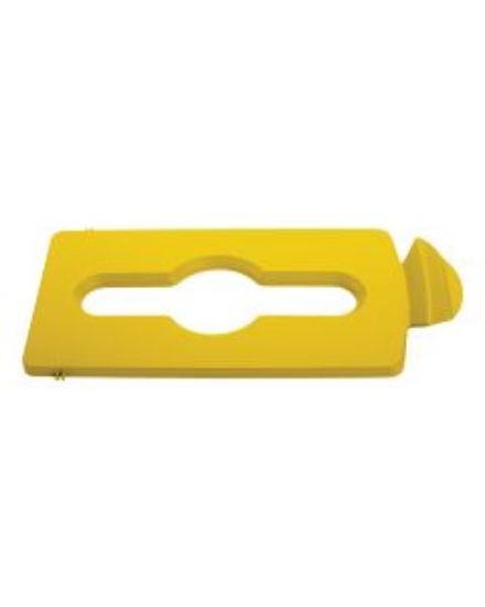 Rubbermaid Slim Jim Recycling Centre Mixed Recycling Lid - Yellow