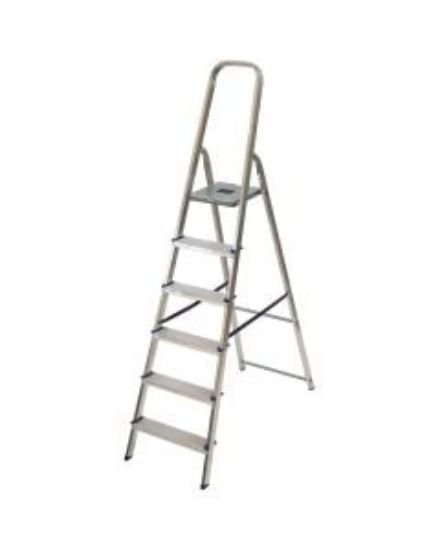 LIGHT WEIGHT ALUMINIUM 6 TREAD LADDER