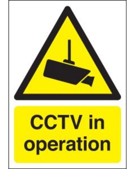 CCTV IN OPERATION 210X148 RIGID