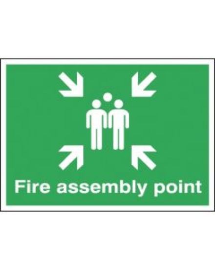 Fire Assembly Point Sign 450x600 S/A