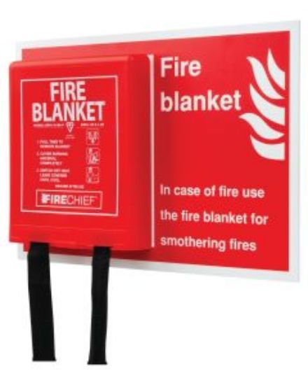 Fire Blanket & Shadow Board Incl Blanket 250mm X 350mm