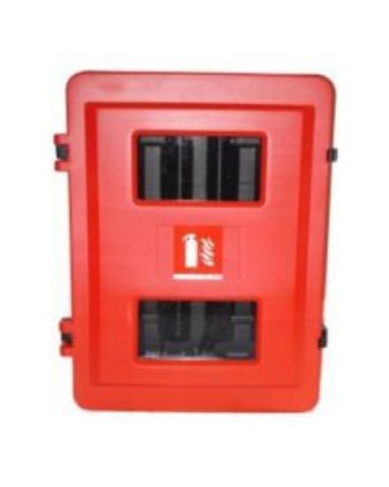 FIRE EXTINGUISHER CABINET DOUBLE RED