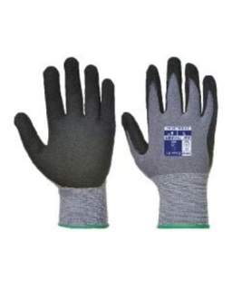 DERMIFLEX GLOVE PU/NITRILE FOAM BLACK SIZE 7/S