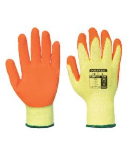 Fortis Grip Glove Yellow/Orange Size 8/M
