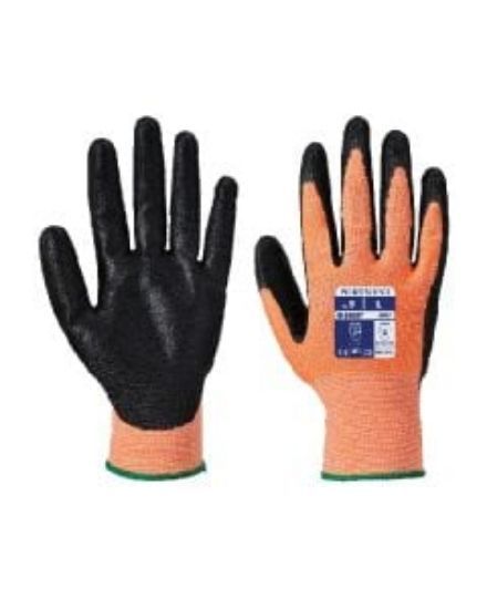 Nitrile Foam Glove Cut B13 Amber/Black Size 9/L
