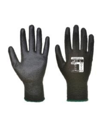Pu Palm Glove Black Size 10/XL