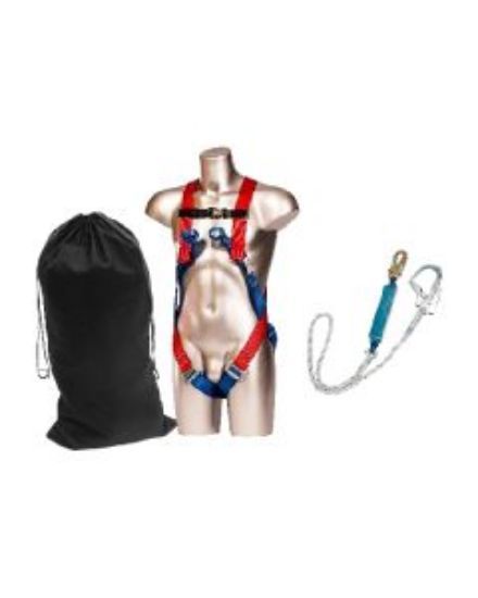 FALL ARREST 2 POINT HARNESS KIT RED ONE SIZE