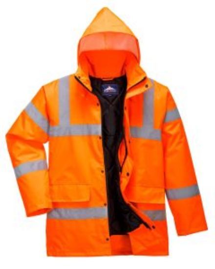 Jangro Hi-Vis Coat Orange Size 5XL