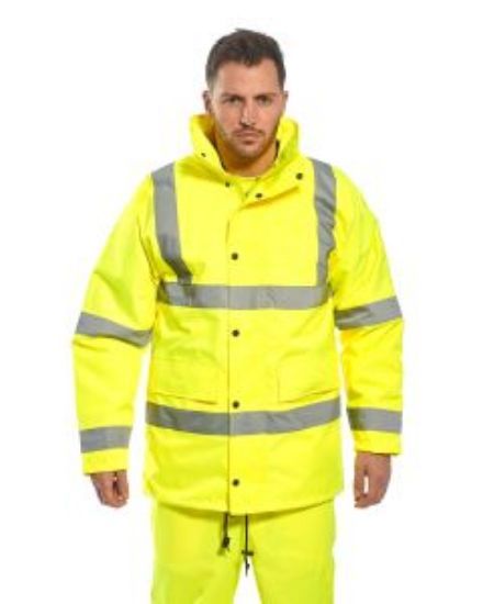 JANGRO HI-VIS COAT YELLOW SIZE 4XL
