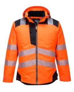 Vision Hi Vis Rain Jacket Orange Size S