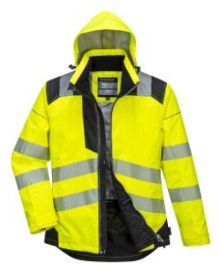 Vision Hi Vis Rain Jacket Yellow Size S