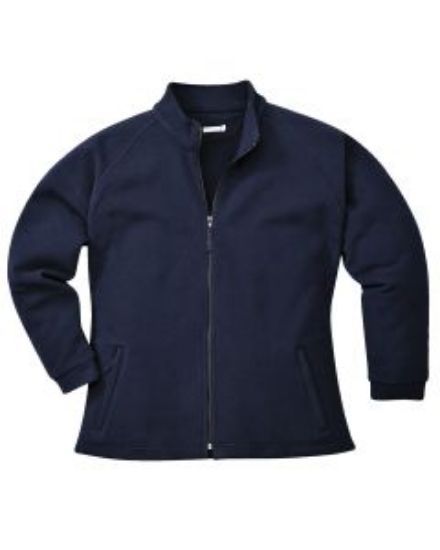 ARAN LADIES FLEECE NAVY SIZE 2XL