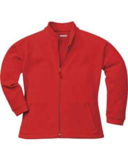 ARAN LADIES FLEECE RED SIZE XS